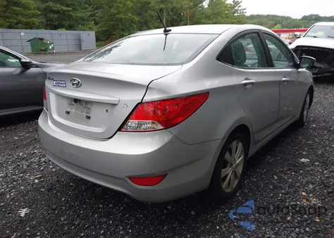 2012 Hyundai Accent Gls z USA, uszkodzony, nr VIN KMHCU4AE1CU179662